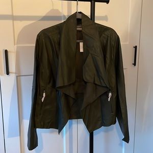 Faux leather jacket, new with tags.